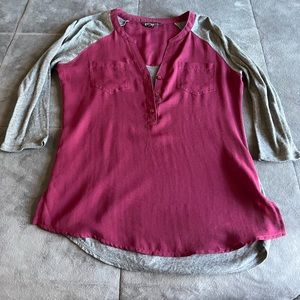 Womens Button down Henley
